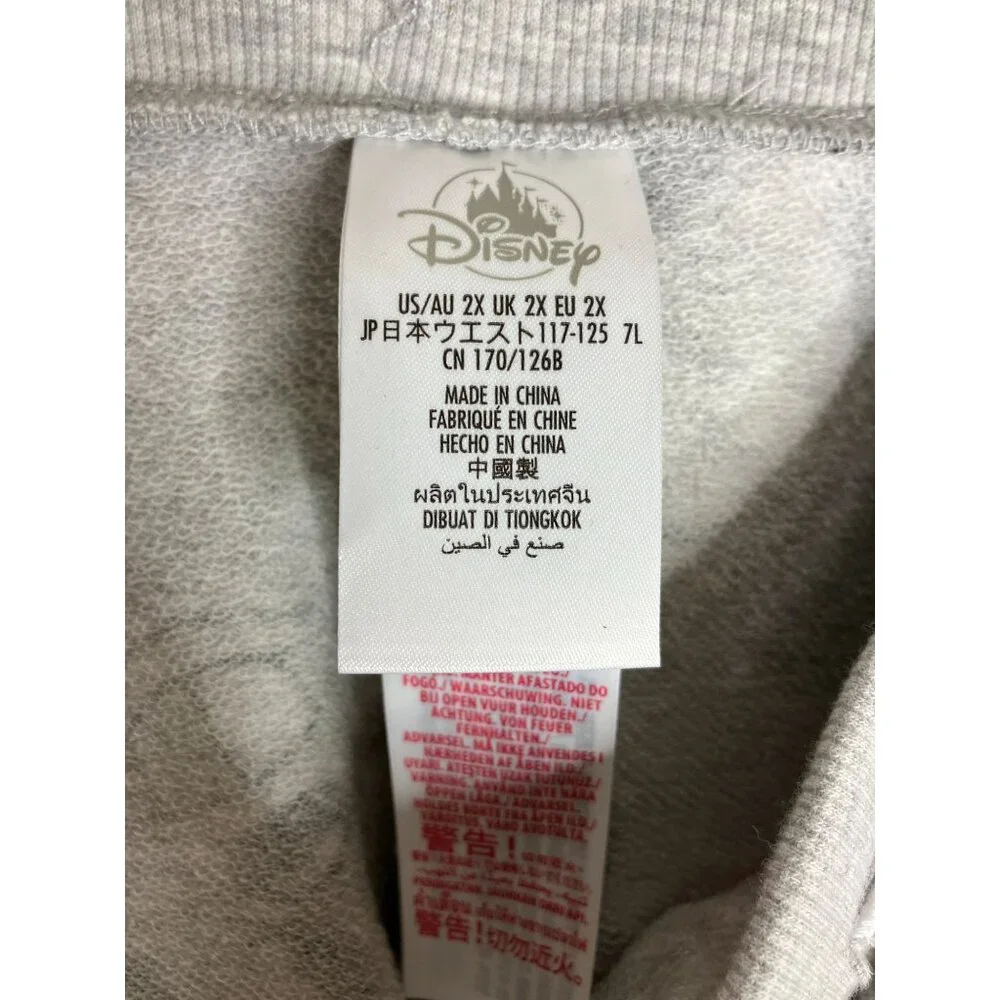 Disney Mickey Mouse Gray Jogger Sweat Pants Women's Size 2X New